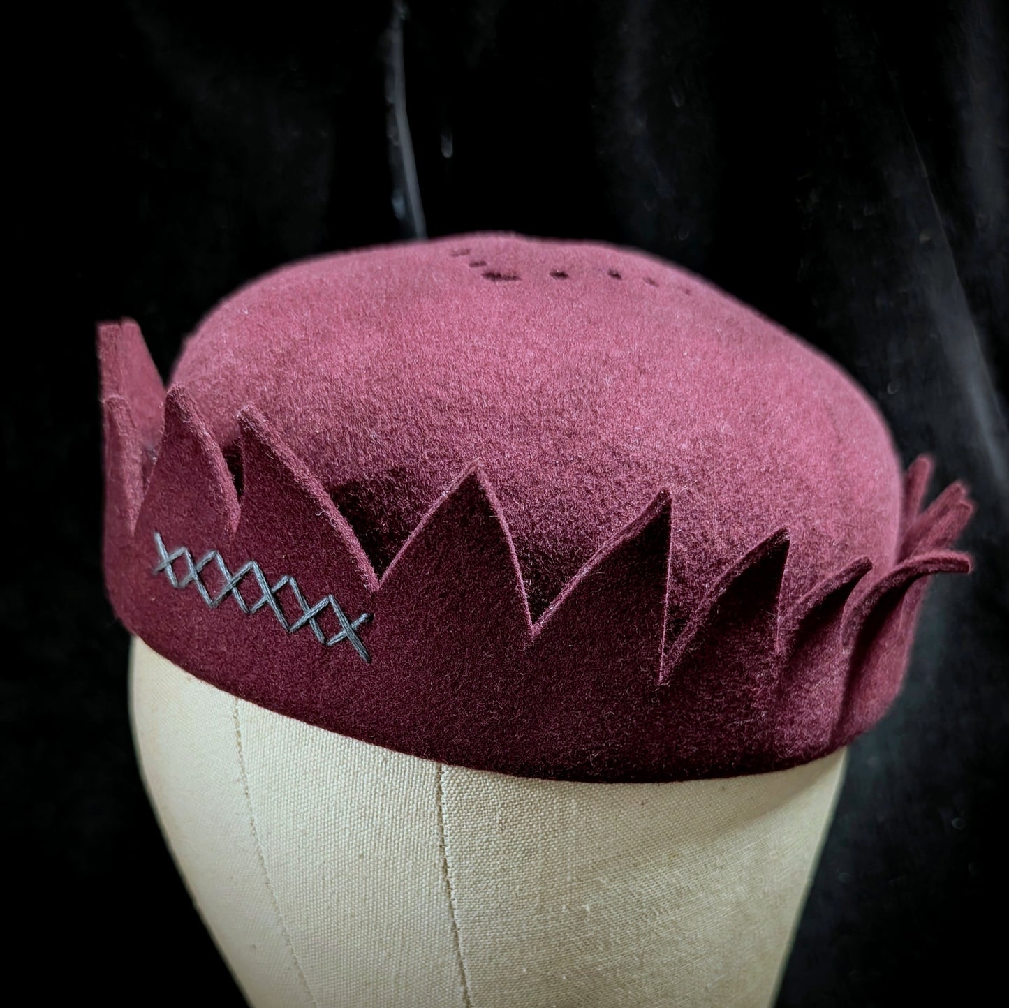 Whoopee Cap - Plum/Grey