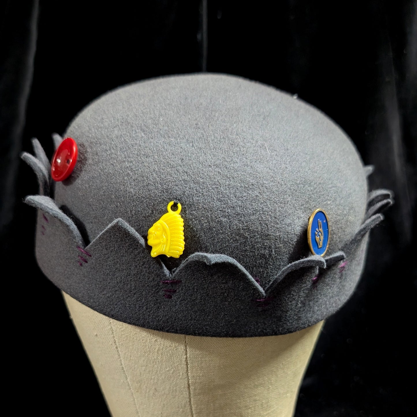 Whoopee Cap - Grey/Purple