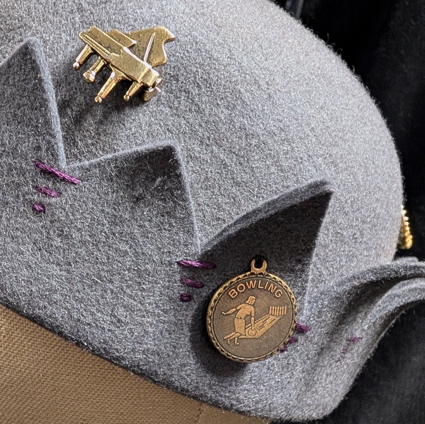 Whoopee Cap - Grey/Purple