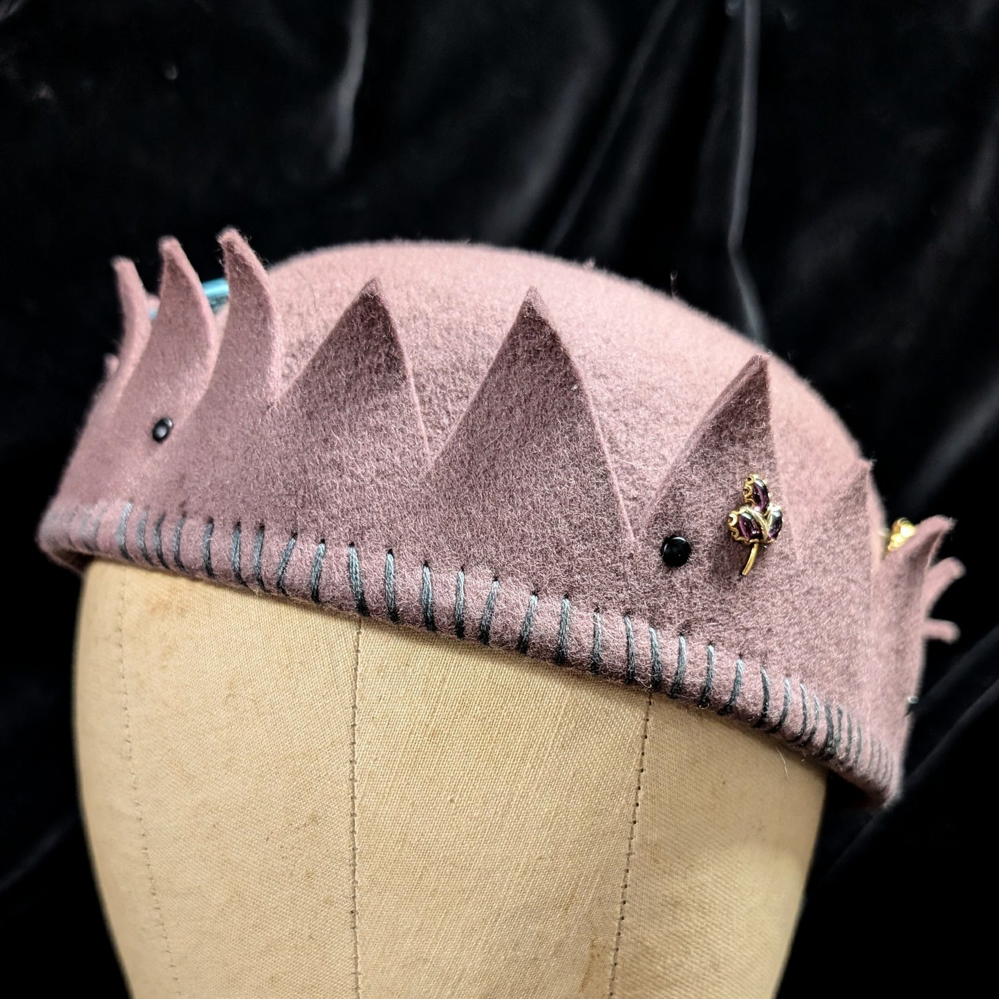 Whoopee Cap - Mauve/Dark Grey